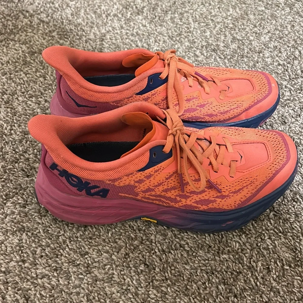 Hoka trail tennis shoes, size 8 women’s - Picture 2 of 3
